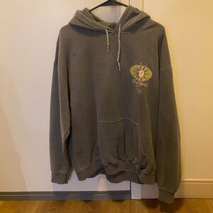 UO Living Forms Overdyed Hoodie Sweatshirt